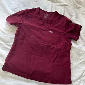 FIGS XL set in maroon